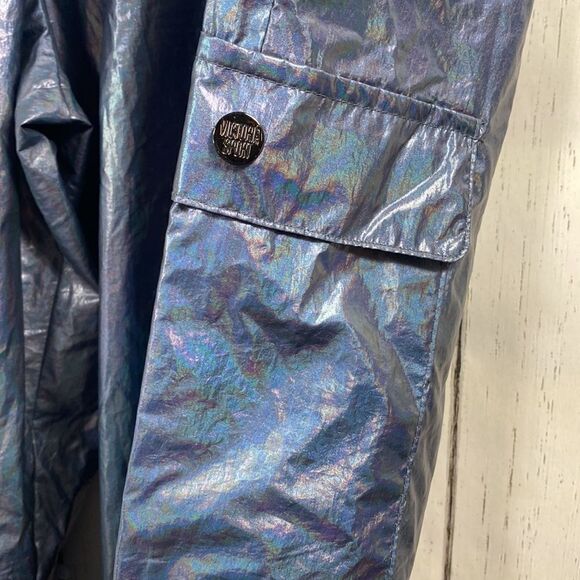 Victorias Secret VSX Sport Cargo Shine Jogger Track Pants Teal Blue - Picture 7 of 16